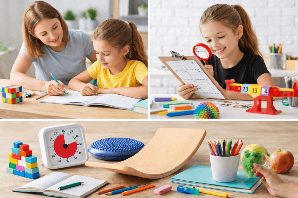 Verschiedene Methoden zur Förderung der Konzentration bei Kindern mit Lernspiel, Hausaufgabenhilfe und Lernmaterialien